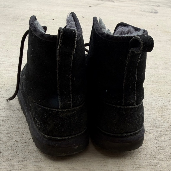 UGG Classic Black Lace-Up Boots - Picture 2 of 3